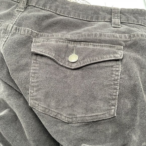 L.A. Blues Women's Corduroy Straight Leg Pants Size 16 Charcoal Gray - Picture 8 of 9